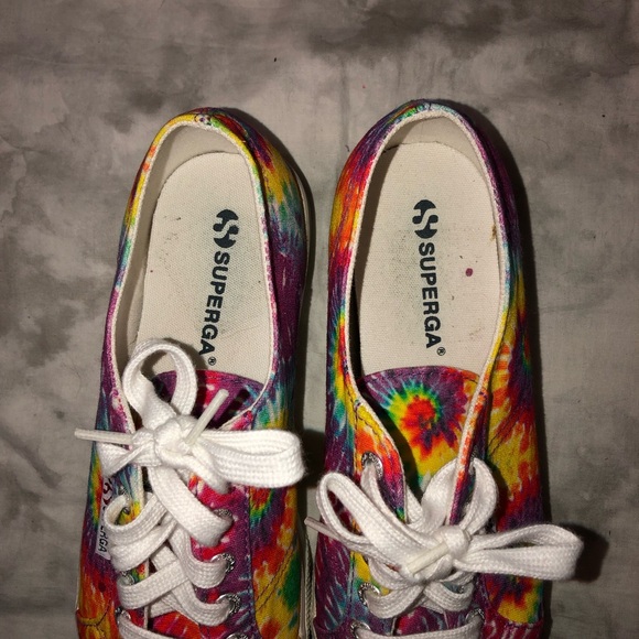 Superga Tie Dye Platform Sneakers - Picture 5 of 6